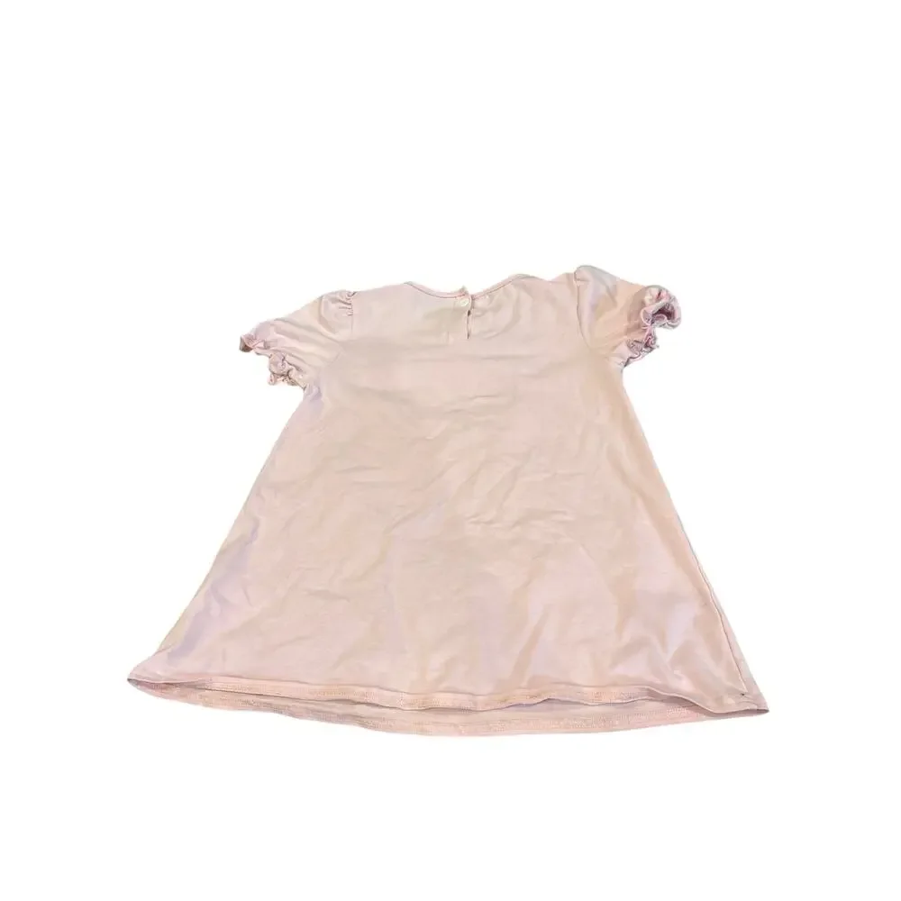 Girls Size 6‎ Halloween PJ Set Pink BOO Ghost Pumpkin Spider Top Striped Shorts